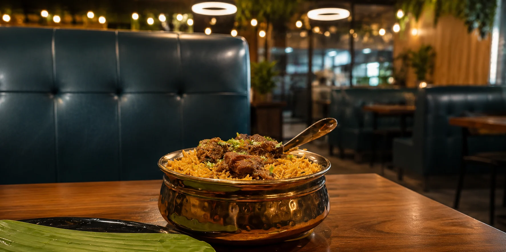 Salem style chicken biryani served hot at Salem RR Biryani McKinney