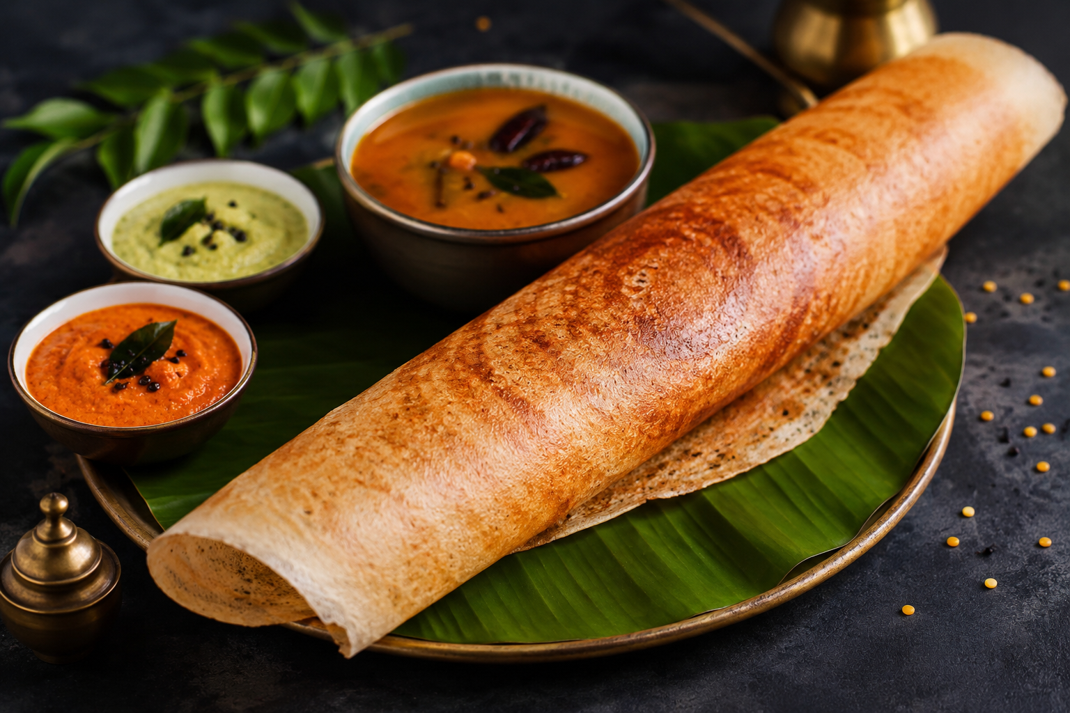 Unlimited Veetu Dosa Night in McKinney featuring crispy South Indian dosa with chutneys and sambar