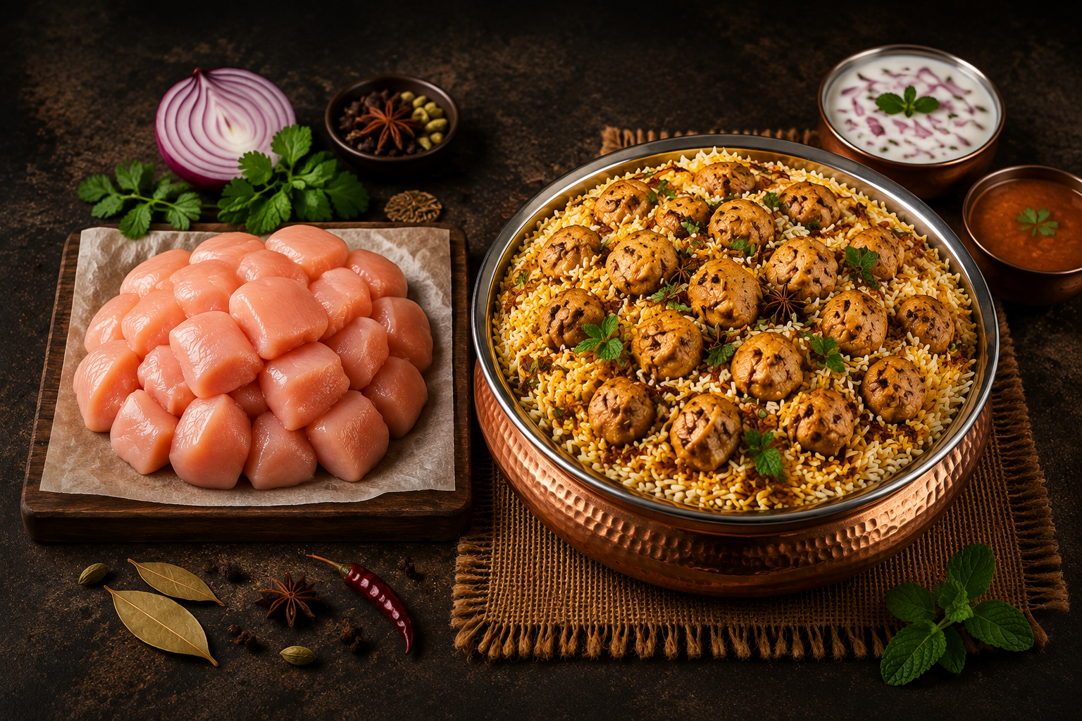 boneless chicken biryani