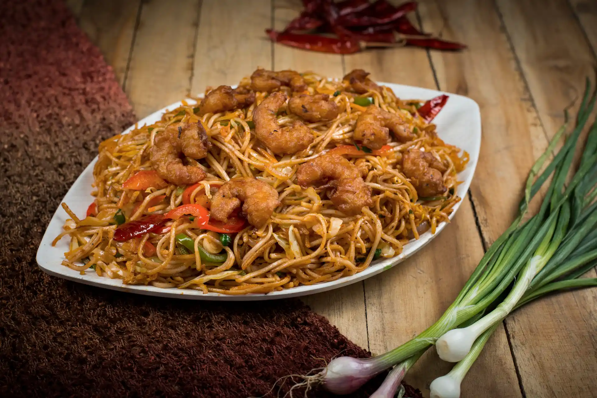 schezwan prawn Noodles mckinney